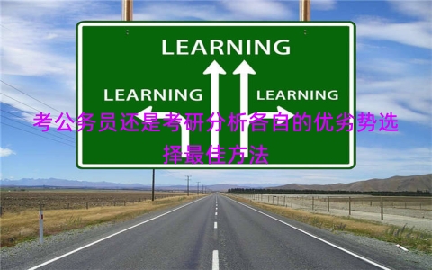 考公务员还是考研分析各自的优劣势选择最佳方法