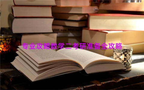 专业攻略数学二考研准备全攻略