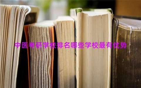 中医考研学校排名哪些学校最有优势