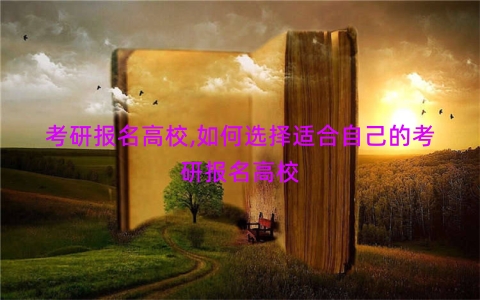 考研报名高校,如何选择适合自己的考研报名高校