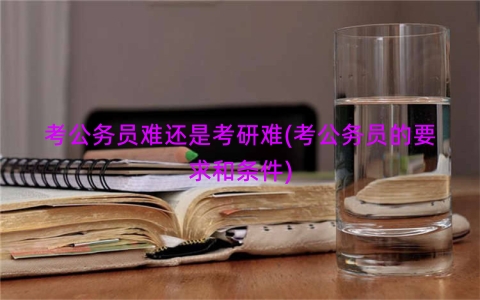 考公务员难还是考研难(考公务员的要求和条件)