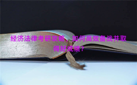 经济法律考研攻略，如何高效备战并取得好成绩？