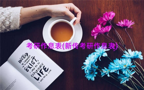 考研作息表(新传考研作息表)