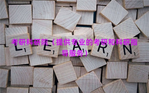 考研科研院（提供专业的考研和科研指导服务）
