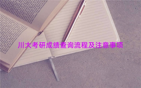 川大考研成绩查询流程及注意事项