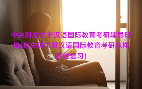 中央财经大学汉语国际教育考研辅导班培训(央财中财汉语国际教育考研怎样高效复习)